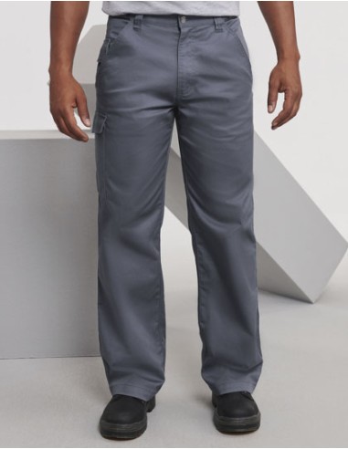 RUS-0R001M0-Workwear Polycotton Twill Trousers